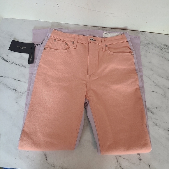 Rag & Bone Modele Peach Lilac Highrise Skinny 28 NWT - Picture 5 of 8
